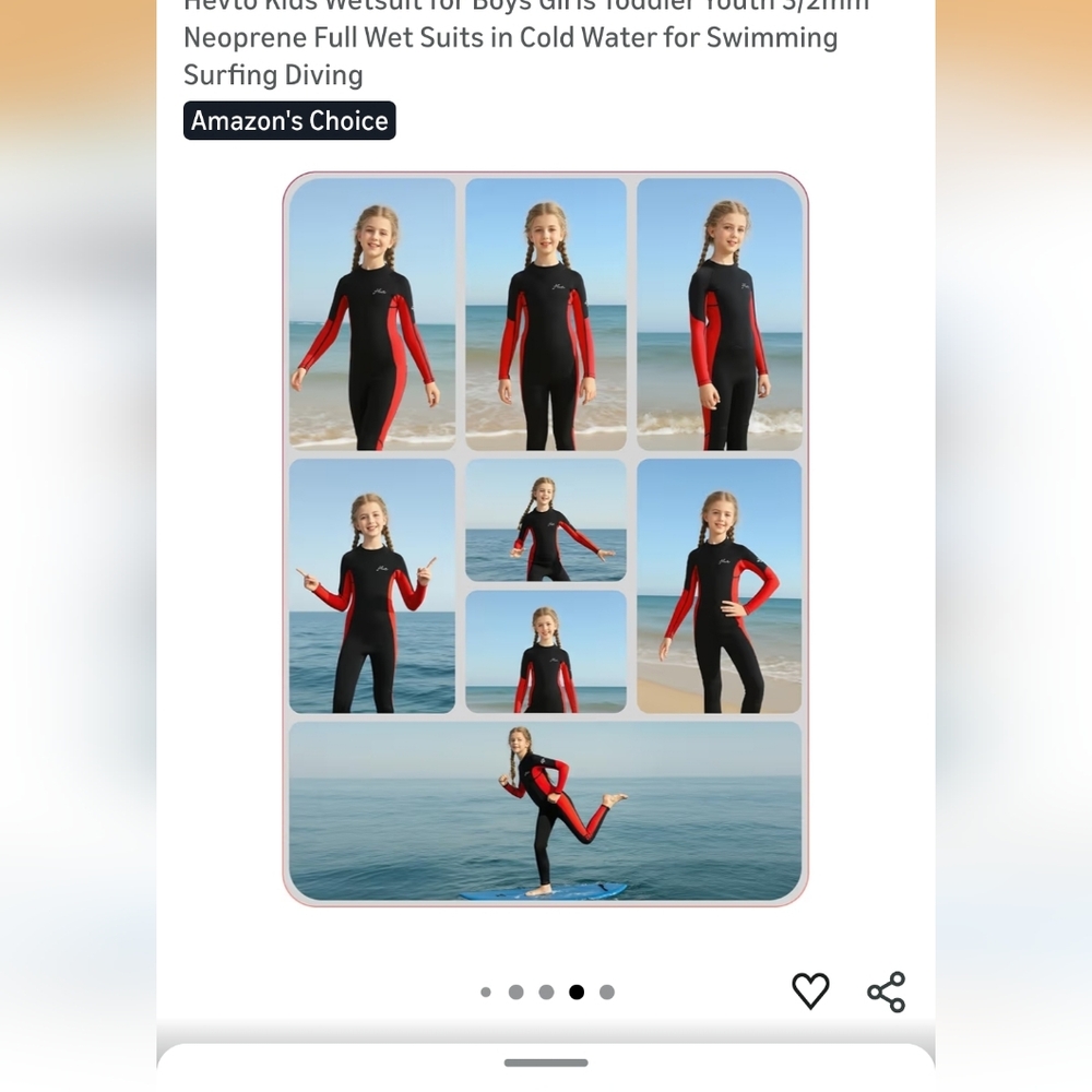 3/2mm Neoprene Wetsuit Fabric - Black Size 14 Kids Boys Or Girls New Cold Water